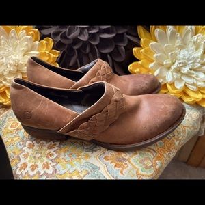 Born ankle booties.  Leather. Comfortable and cute